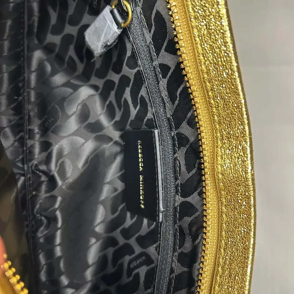 Rebecca Minkoff Glitter Clutch Gold
